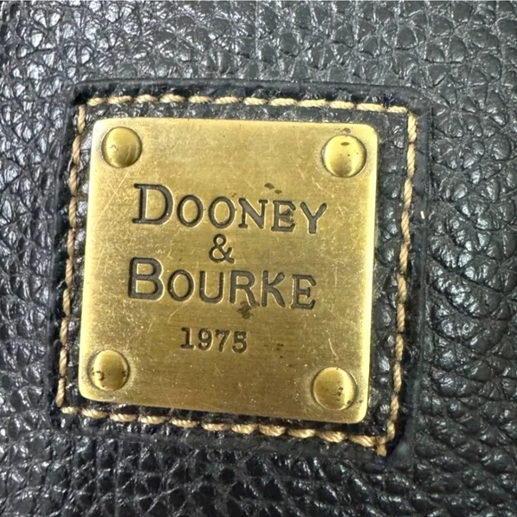 Dooney & Bourke Monogram Quilted Satchel Canvas Leather Bag